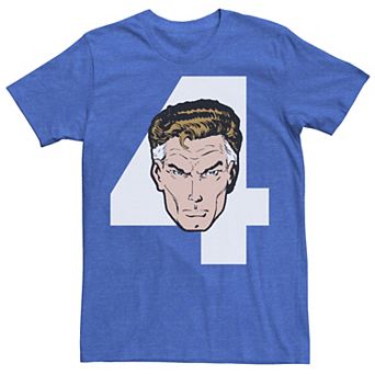 Men's Marvel Fantastic Four Mr. Fantastic Numeral Portrait Tee