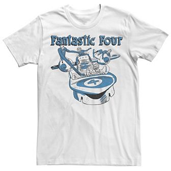 Men's Marvel Fantastic Four Group Shot Fantasticar Tee