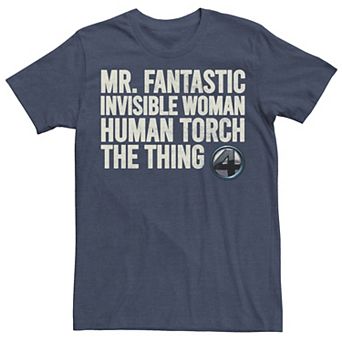 Men's Marvel Fantastic Four Name Stack Tee