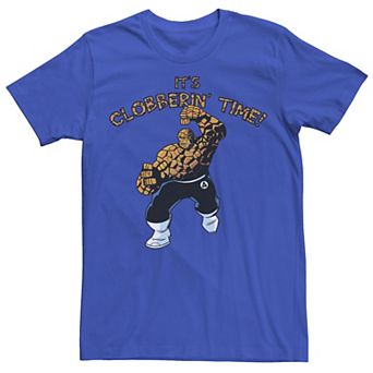 Men's Marvel Fantastic Four The Thing Clobberin' Time Action Shot Tee