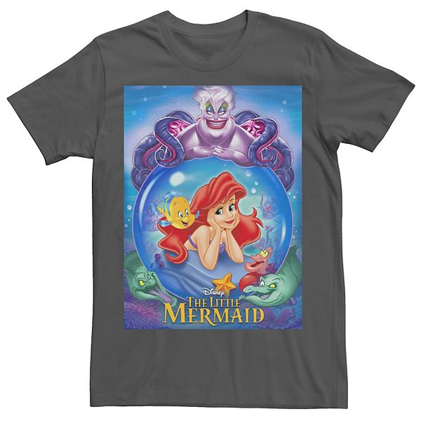 Men's Disney The Little Mermaid Ariel And Ursula Poster Tee