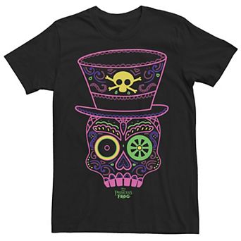 Men's Disney Princess and the Frog Dr. Facilier Line Art Mask Tee