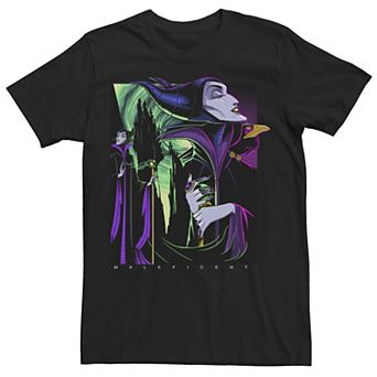 Disney's Sleeping Beauty Maleficent Men's Large Side Portrait Tee