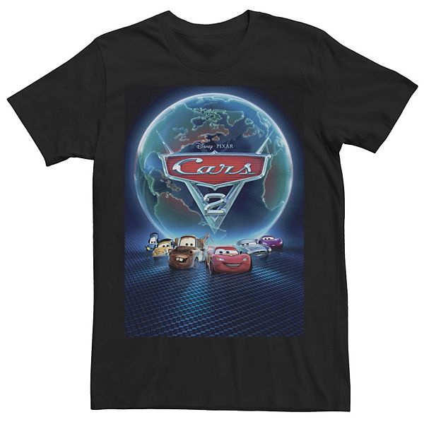 Men s Disney Pixar Cars 2 Classic Movie Poster Tee