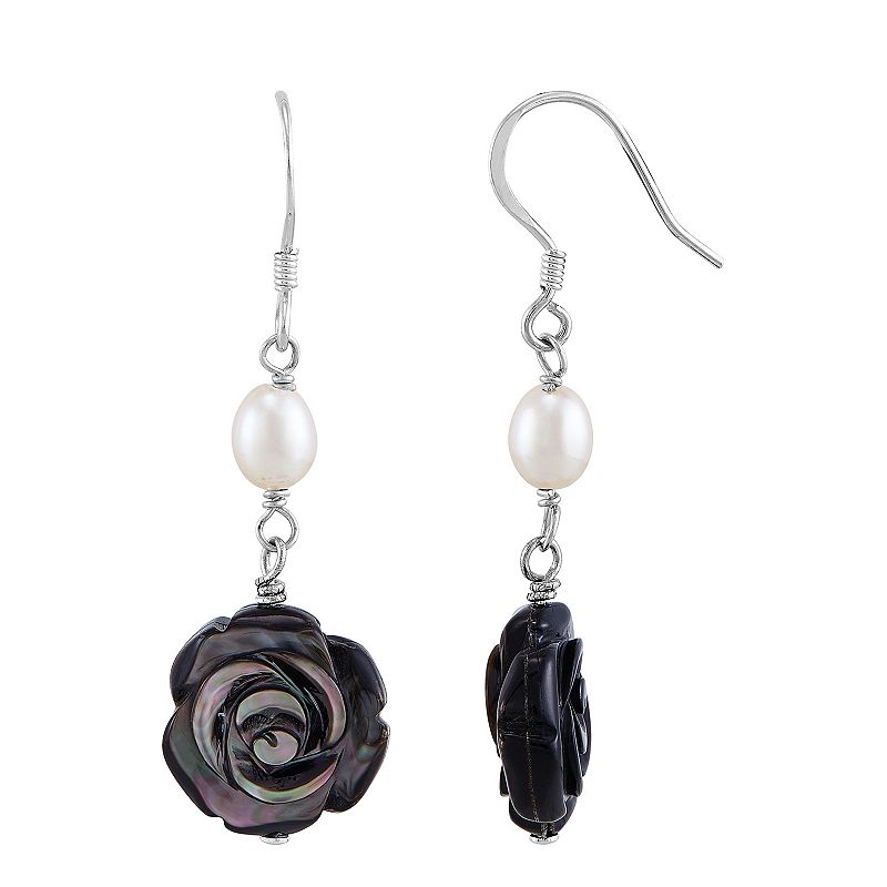 30519635 Freshwater by HONORA Sterling Silver Black Mother- sku 30519635