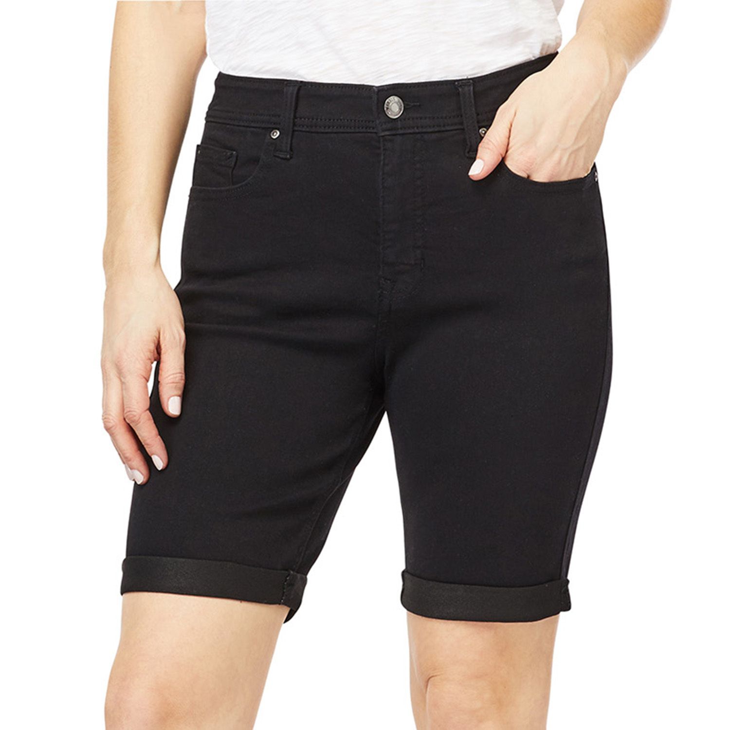 soft denim shorts womens