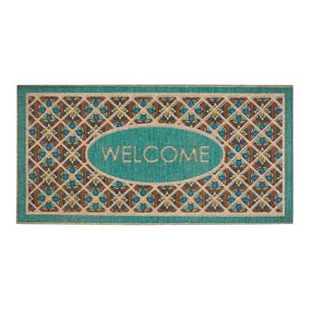 Mohawk® Home Retro Tiles "Welcome" Oversize Doormat - 24" x 48"