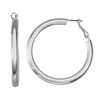 Nine West Tube Hoop Earrings