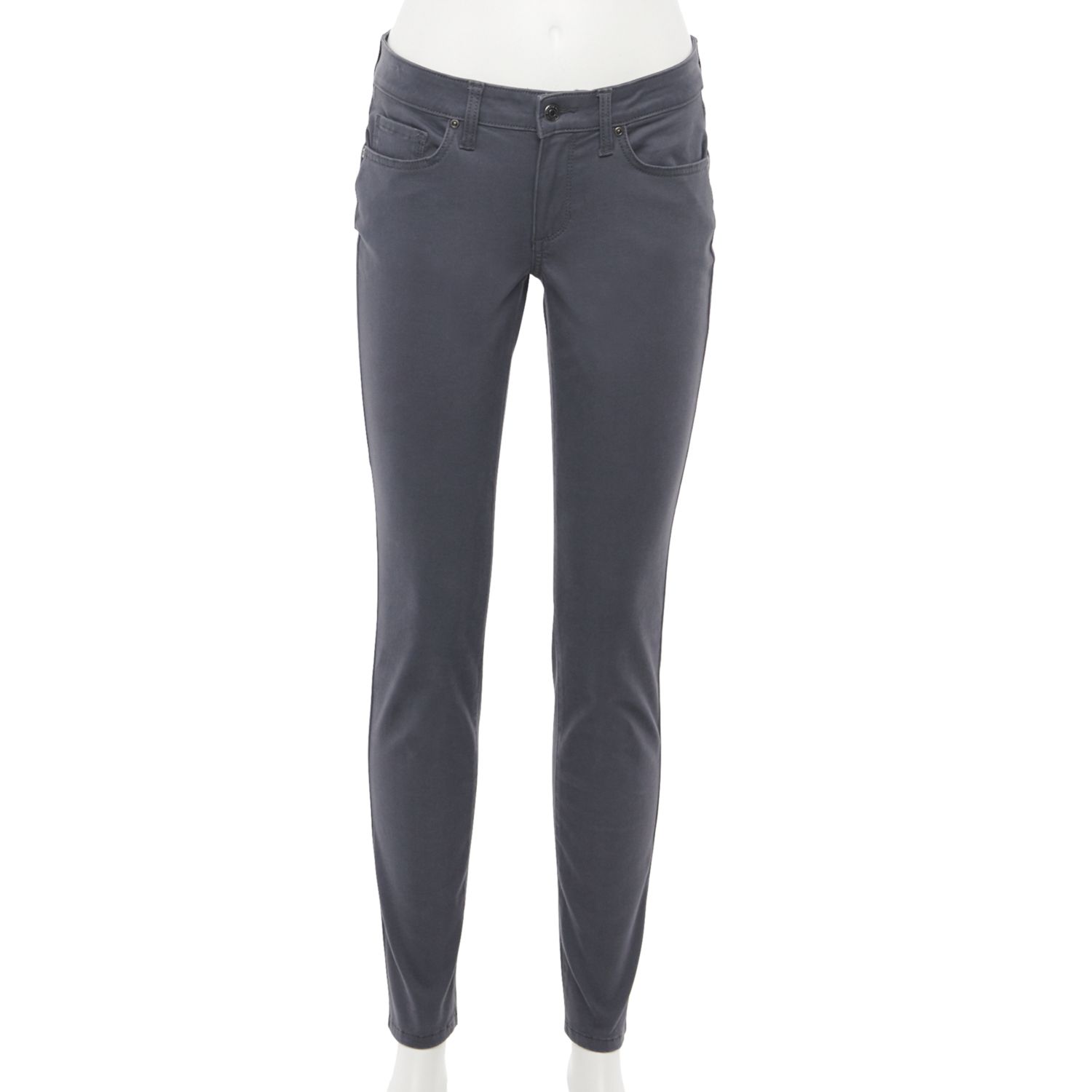 women's gray skinny pants