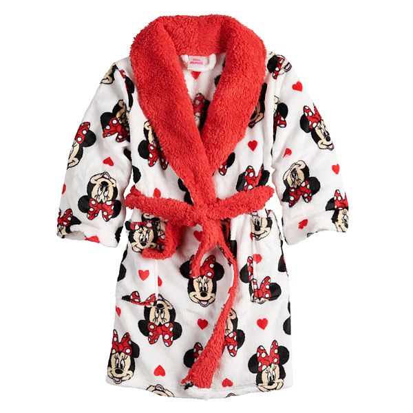 DRESSING GOWN WITH 3D EARS,2/3,3/4,4/5,5/6,7/8YR NWT DISNEY MINNIE MOUSE 