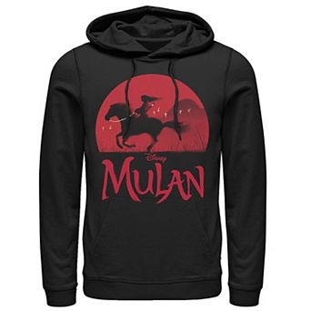 Disney's Mulan Live Action Mulan & Khan Sunset Silhouette Men's Hoodie