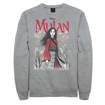 Disney's Mulan Floral Watercolor Logo Men's Sweatshirt