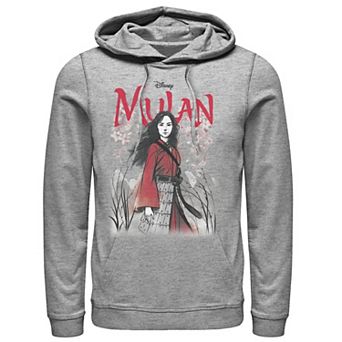 Disney's Mulan Live Action Mulan Floral Watercolor Logo Men's Hoodie