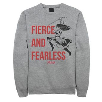 Disney's Mulan Live Action Fierce And Fearless Action Pose Men's Sweatshirt