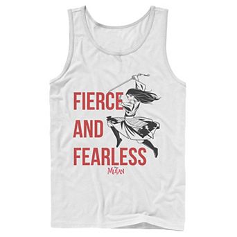 Men's Disney Mulan Live Action Fierce And Fearless Action Pose Tank Top