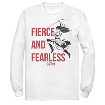 Men's Disney Mulan Live Action Fierce And Fearless Action Pose Tee