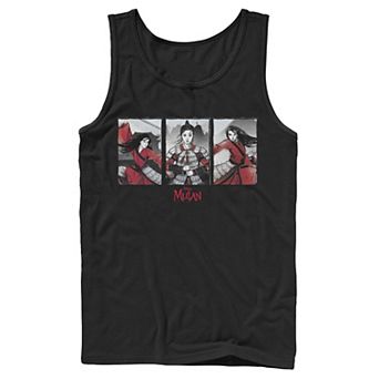 Disney's Mulan Live Action Men's Watercolor Panels Tank Top
