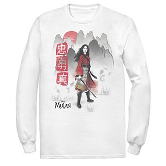 Men's Disney Mulan Live Action Watercolor Mountain Portrait Tee