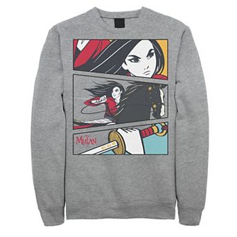 Disney's Mulan Comic Action Panels Men's Sweatshirt