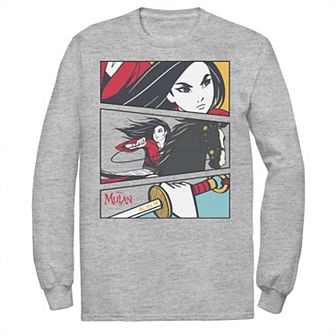 Disney's Mulan Men's Comic Action Panels Tee