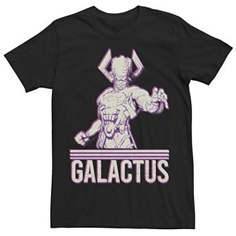 Men's Marvel Galactus 3D Purple Portrait Tee