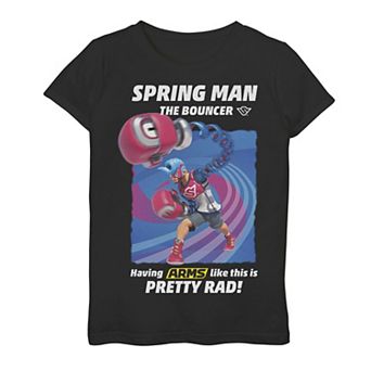 Girls 7-16 Arms Spring Man The Bouncer Poster Graphic Tee