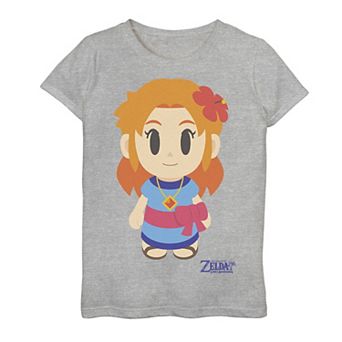 Girls 7-16 Nintendo Legend Of Zelda Links Awakening Marin Avatar Style Portrait Graphic Tee