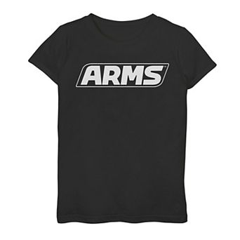 Girls 7-16 Arms Simple Logo Graphic Tee