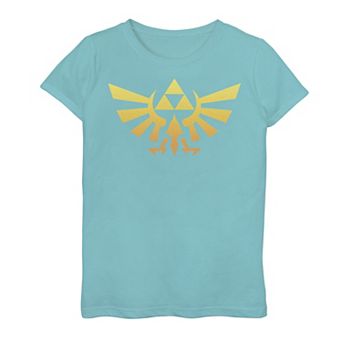 Girls 7-16 Nintendo Legend Of Zelda Royal Crest Orange Hue Badge Graphic Tee