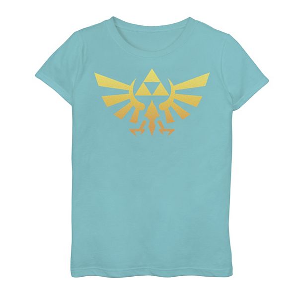 Girls 7-16 Nintendo Legend Of Zelda Royal Crest Orange Hue Badge ...