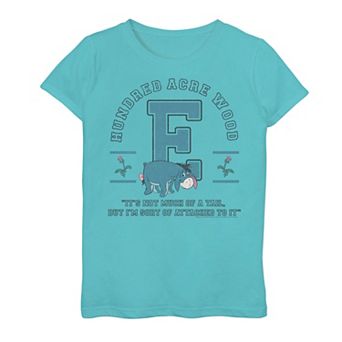 Disney's Winnie The Pooh Girls 7-16 Eeyore Not Much Of A Tail Quote Graphic Tee