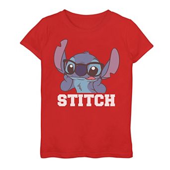 Disney's Lilo & Stitch Girls 7-16 Nerdy Stitch Portrait Graphic Tee