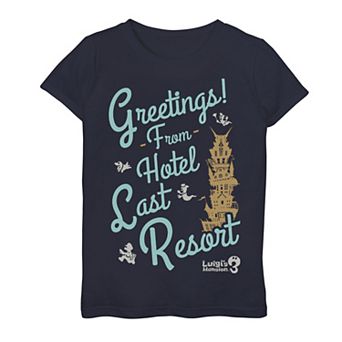 Girls 7-16 Luigi's Mansion 3 Greetings From Hotel Last Resort Graphic Tee