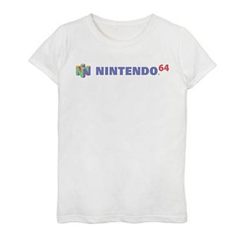 Girls 7-16 Nintendo Classic Full N64 Logo Graphic Tee
