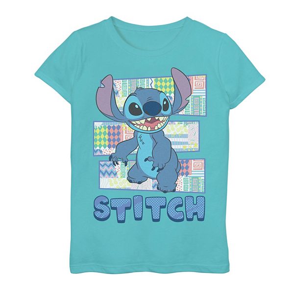 Disney's Lilo & Stitch Girls 7-16 Design Panels Portrait Graphic Tee