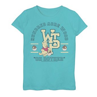Disney's Winnie The Pooh Girls 7-16 Hundred Acre Wood Collegiate Graphic Tee