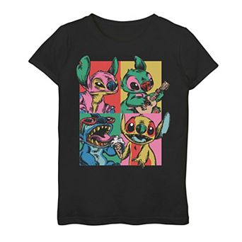 Disney's Lilo & Stitch Girls 7-16 Pop Art Box Up Graphic Tee