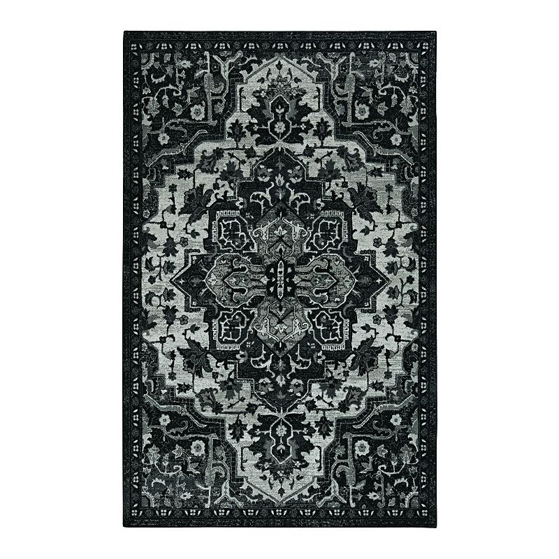 Mohawk Home Prismatic Emiko Recycled EverStrand Area Rug, Black, 2X3 Ft