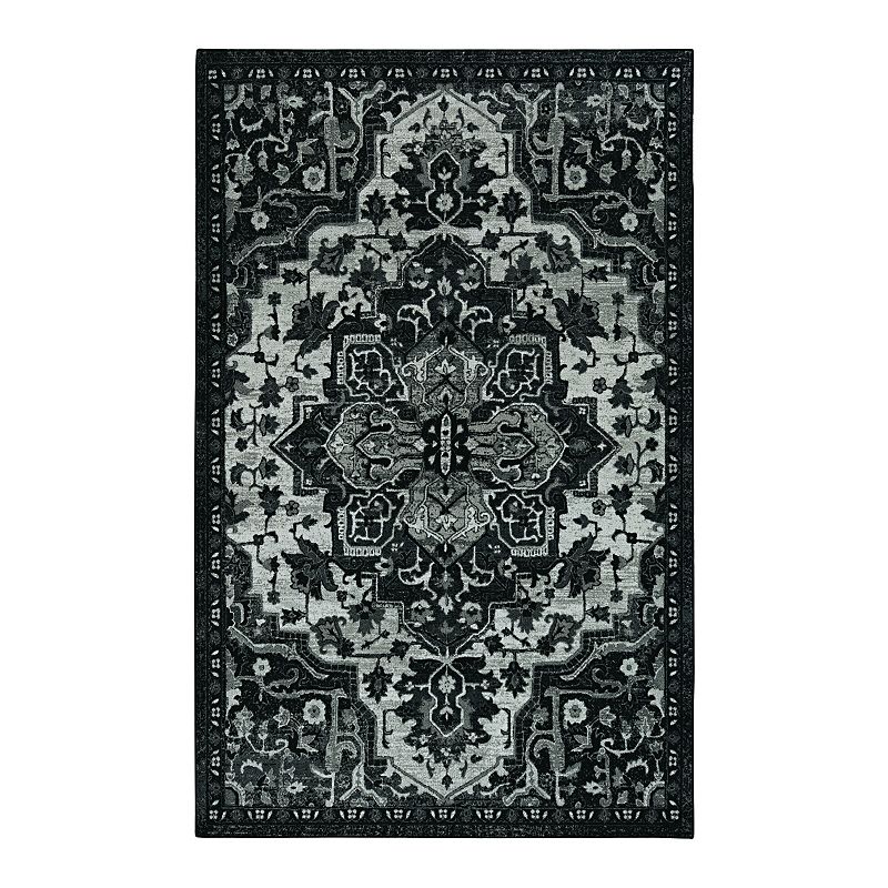 Mohawk Home Prismatic Emiko Recycled EverStrand Area Rug, Black, 8X10 Ft