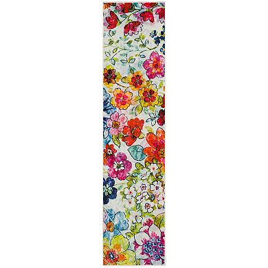 Mohawk Home Prismatic Blossoms Rainbow Recycled EverStrand Area Rug