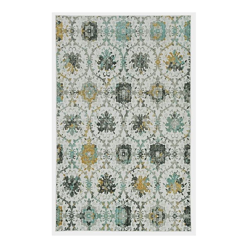 Mohawk Home Prismatic Recycled EverStrand Area Rug, Blue, 3X5 Ft