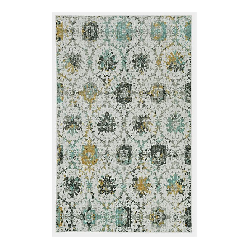 Mohawk Home Prismatic Recycled EverStrand Area Rug, Blue, 5X8 Ft