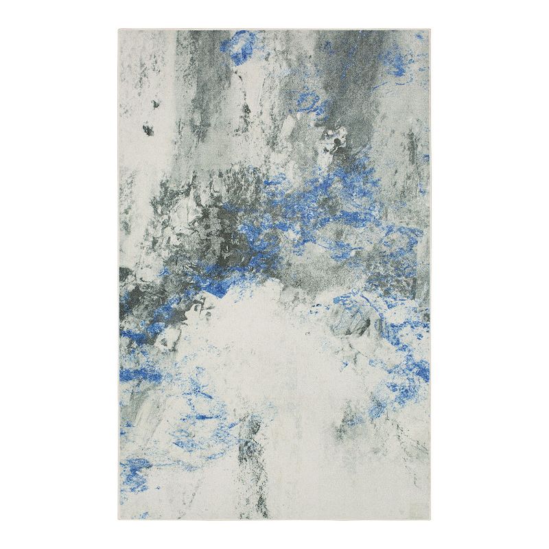 Mohawk Home Prismatic Gold Vein Grey Recycled EverStrand Area Rug, Blue, 2X