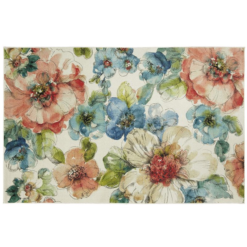 Mohawk Home Prismatic EverStrand Summer Bloom Garden Rug, Green, 8X10 Ft