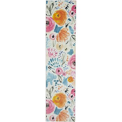 Mohawk Home Prismatic Watercolor Floral Multi Recycled EverStrand Area Rug