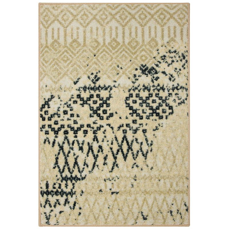 Mohawk Home Prismatic Prale Recycled EverStrand Area Rug, Beig/Green, 2X6 F