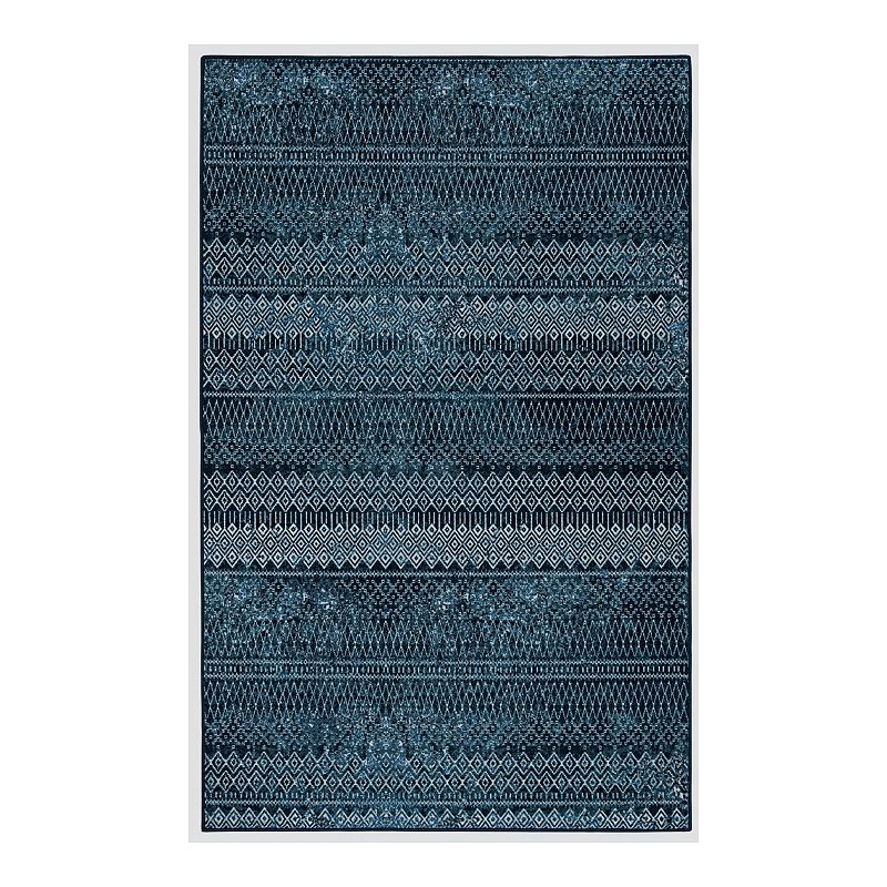 Mohawk Home Prismatic Prale Recycled EverStrand Area Rug, Blue, 5X8 Ft