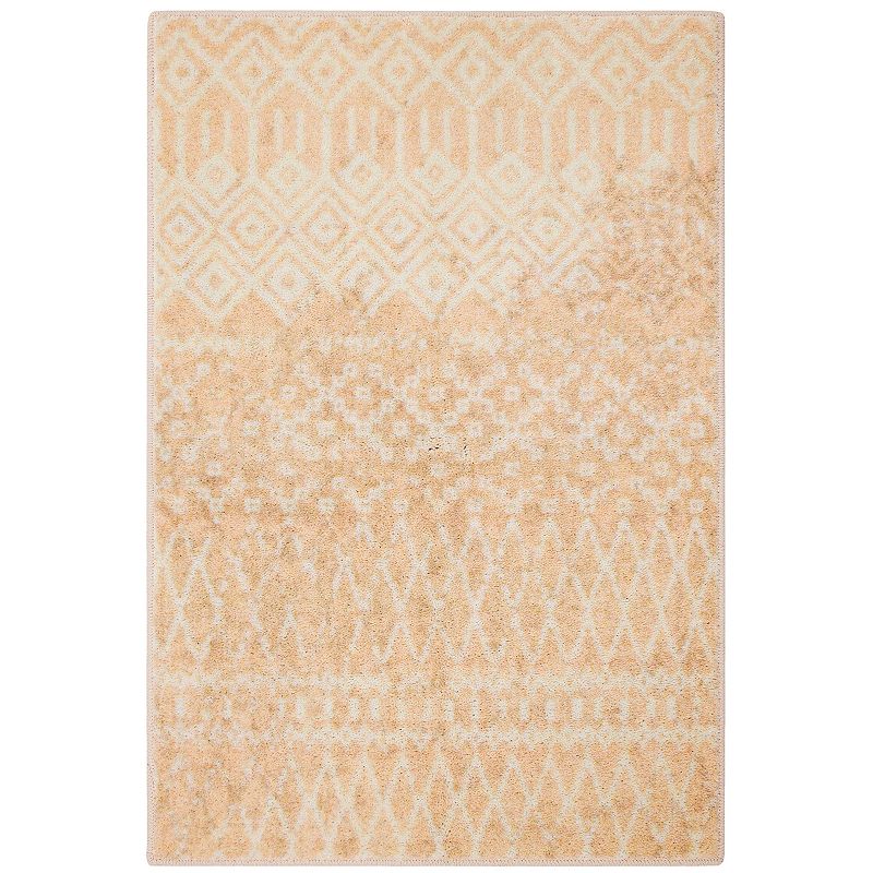 Mohawk Home Prismatic Prale Recycled EverStrand Area Rug, Pink, 4X6 Ft