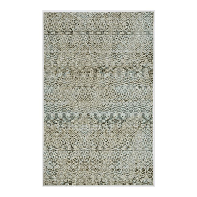 Mohawk Home Prismatic Prale Recycled EverStrand Area Rug, Beig/Green, 8X10 Ft