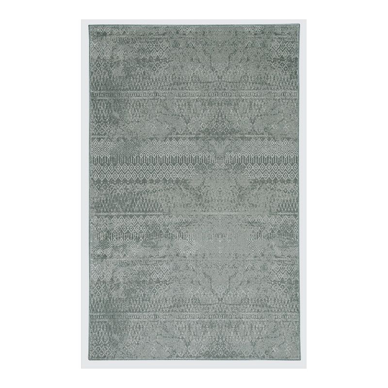 Mohawk Home Prismatic Prale Recycled EverStrand Area Rug, Grey, 5X8 Ft